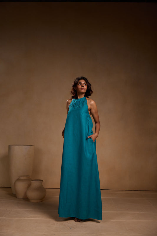 Halter Blue dress