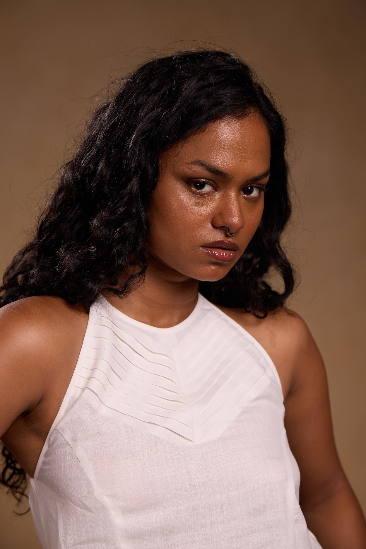 Halter White Top