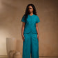 Short pleated sleeve jacket