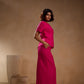 Short Pink pleated sleeve jacket