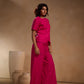 Short Pink pleated sleeve jacket