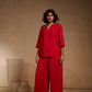 Cord Set - V Neck top with Pant Set