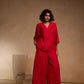 Cord Set - V Neck top with Pant Set