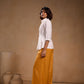 Shirt with pleated vest with Pant Set