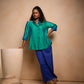 Blue Soft Silk Shirt