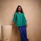 Silk shirt with peals and pants