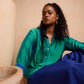 Blue Soft Silk Shirt
