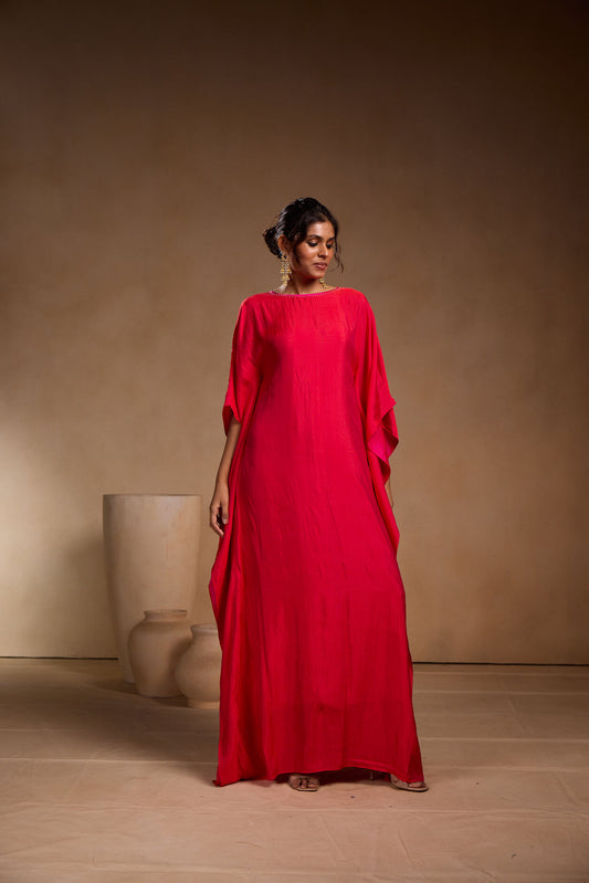 Red Long kaftan