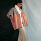 Peach and Beige poncho