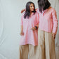 Peach cotton short kurta