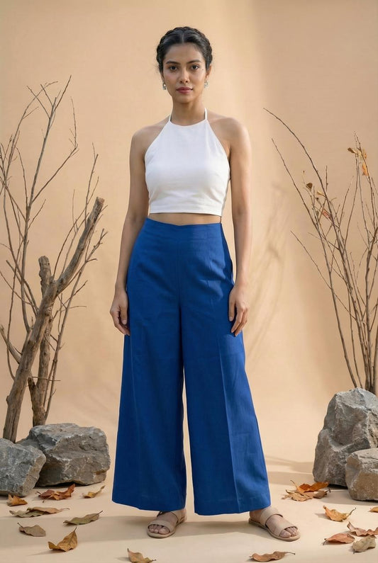 Teal Blue Straight pants