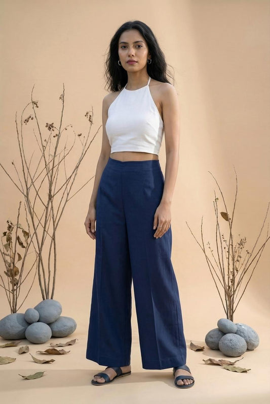 Navy Blue Straight pants