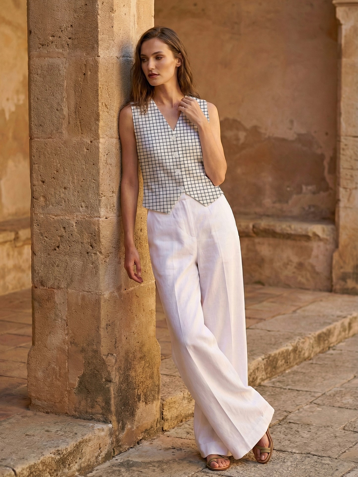 Structured vest top