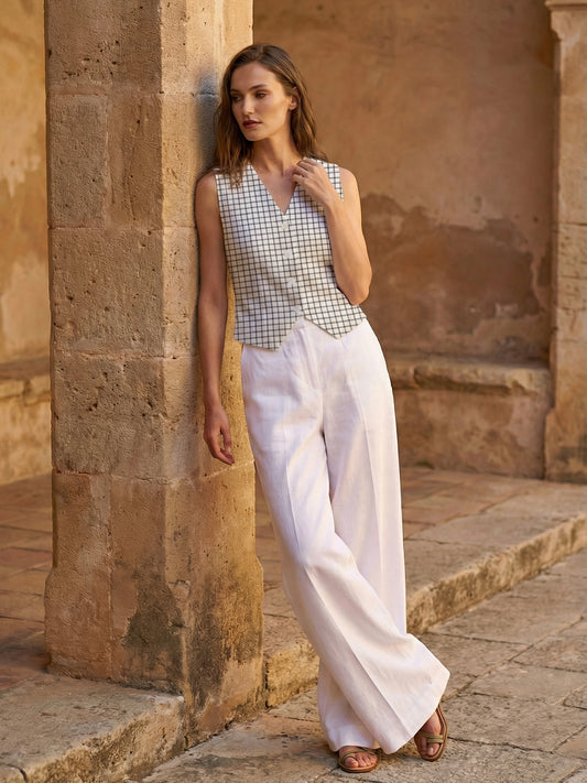 Structured vest top