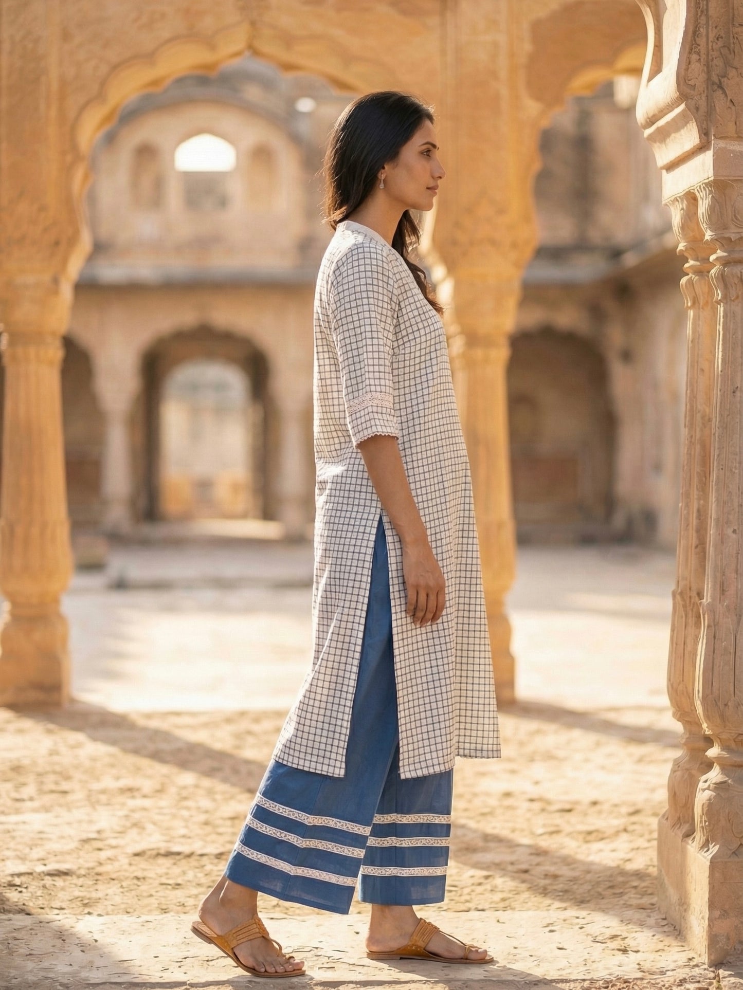Long kurta with pant set