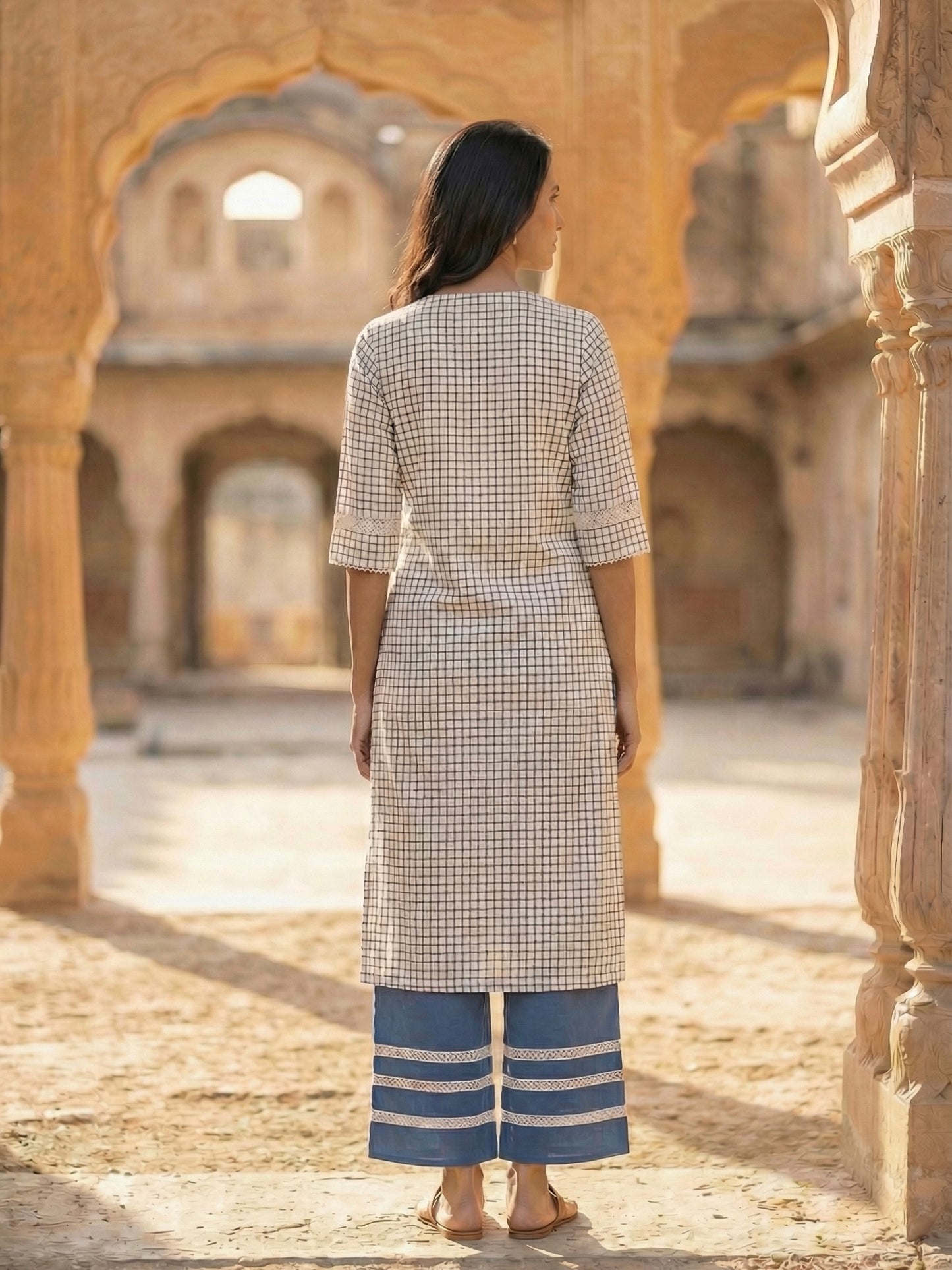 Long kurta with pant set