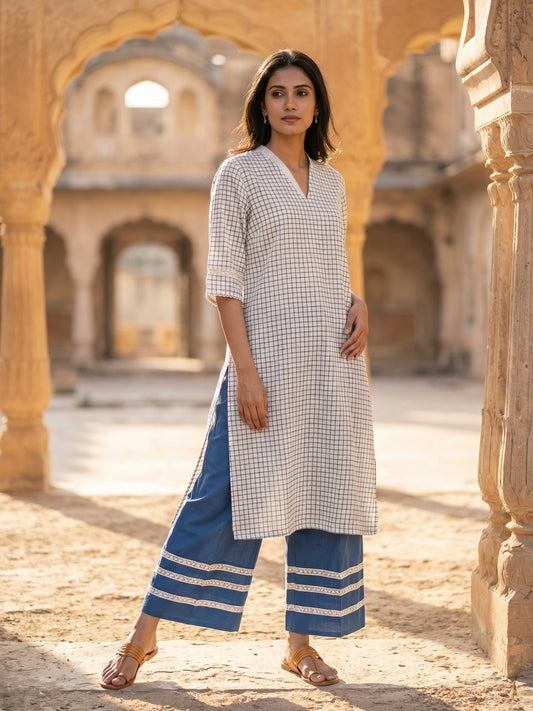 Long kurta with pant set