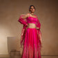 Pink silk lehenga