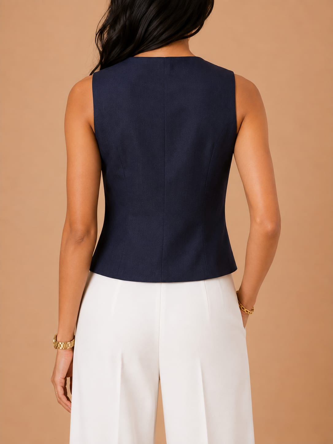 Navy Blue Structured vest