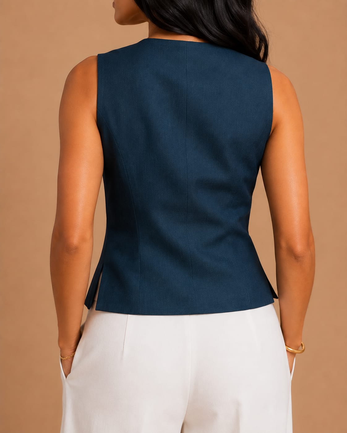 Teal Blue Structured vest
