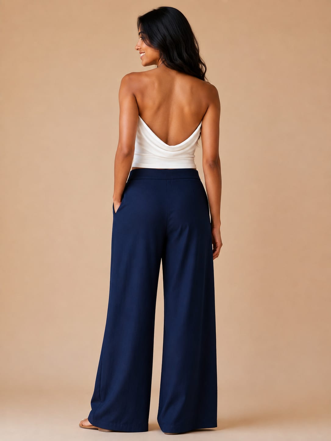 Navy Blue Straight pants