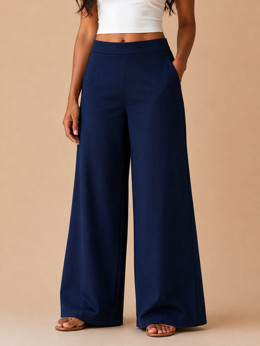 Navy Blue Straight pants