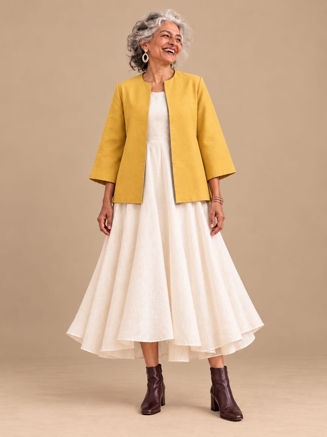 Grey and Yellow Reversible jacket