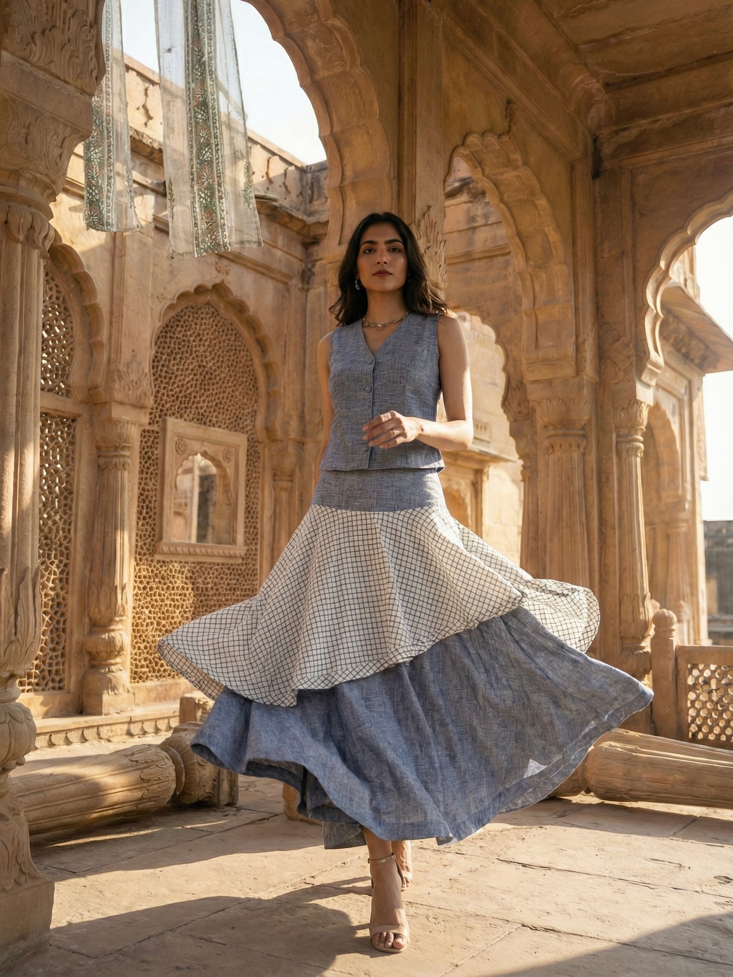 Skirt in layered