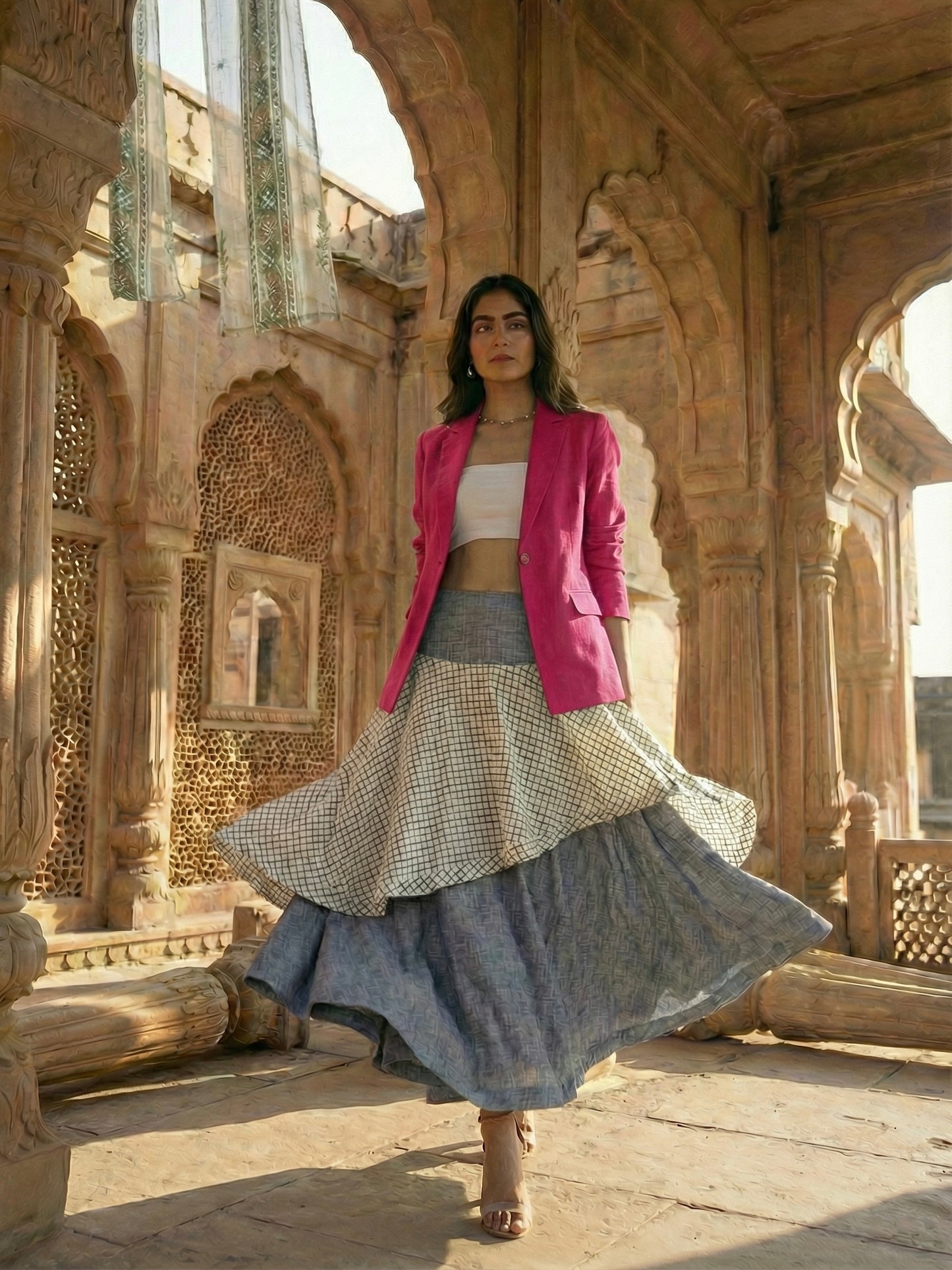 Skirt in layered